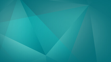 Modern Abstract Background with Triangle Lowpoly Mosaic Elements and Dark Green Gradient Color