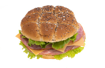 cheeseburger isolated