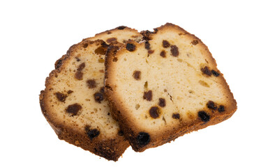 cupcake with raisins isolated