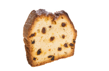 cupcake with raisins isolated