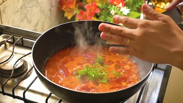 Salsa na sopa de tomate
