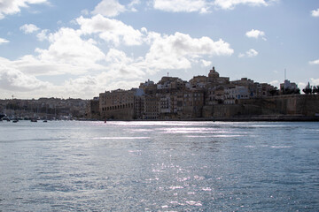 view of coastal city