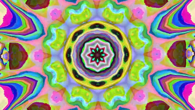 Hypnotic ornamental nostalgic psychedelic dreamy abstract background. 