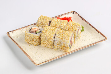 Japanese cuisune - Sushi roll with salmon