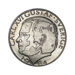Sweden 1 krone, 1984