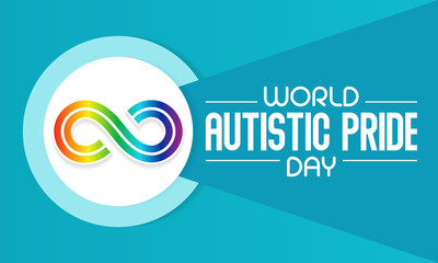 Autistic Pride Day is a pride celebration for autistic people held on June 18th every year. Vector illustration.