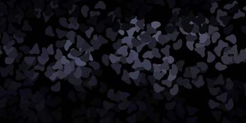 Dark gray vector template with abstract forms.