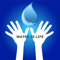 Fototapeta premium WATER IS LIFE