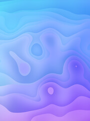 Fototapeta na wymiar Neon colored wavy abstract background. Modern digital illustration. 3d rendering concept art