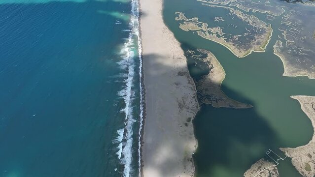 Iztuzu Beach Drone Video, Aegean Sea Dalyan, Mugla Turkey