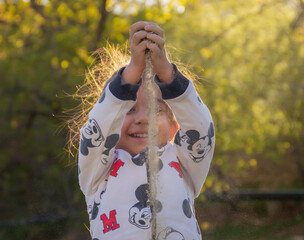 The passion of life in a child