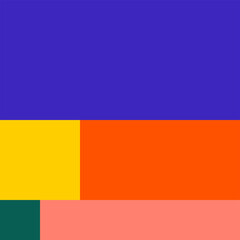 Abstract Mosaic Geometrical Pattern Design With Simple Shapes And Figures