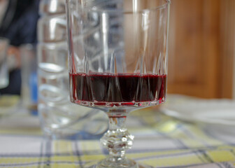 glass of red wine
