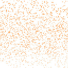 Abstract fashion polka dots background. White dotted pattern with beige gradient circles. Template design for invitation, poster, card, flyer, banner, textile, fabric © Alla