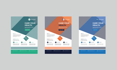 Modern Flyer Shape Design. Template Layout for Flyer.City concept in A4 layout. Cover book portfolio presentation poster. Corporate business flyer.