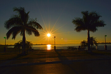 sunrise over the Paraguay River, Formosa - Argentina