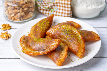 Traditional Turkish Dessert Tas Kadayif