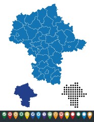 Set maps of Masovian Voivodeship