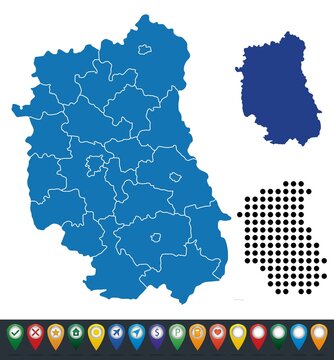 Set maps of Lublin Voivodeship