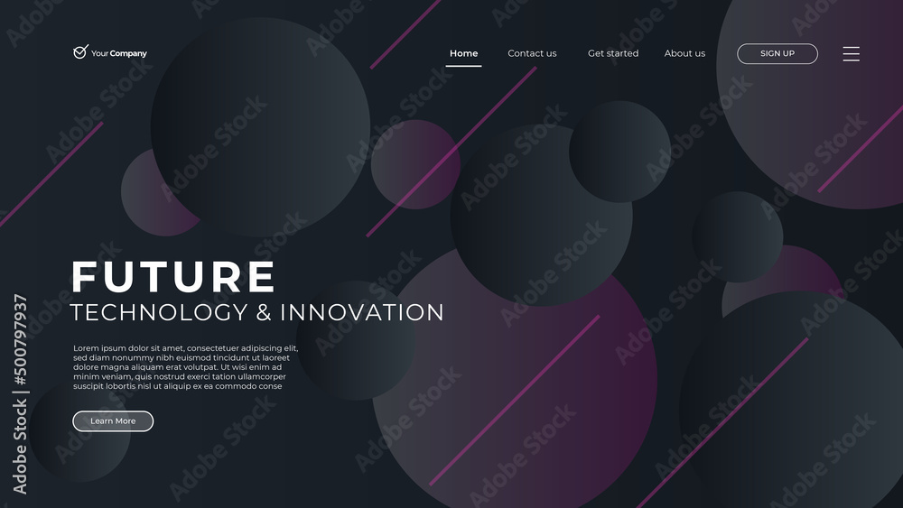 Wall mural flat design web page templates of graphic design, website design and development, social media, busi