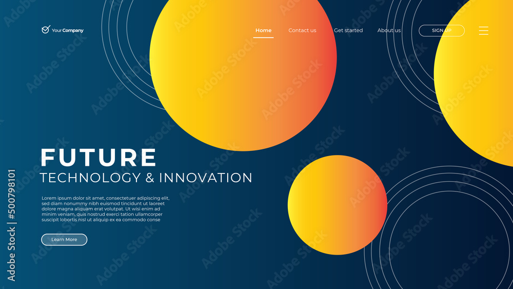 Wall mural flat design web page templates of graphic design, website design and development, social media, busi