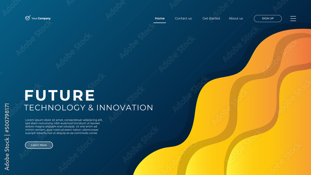 Wall mural flat design web page templates of graphic design, website design and development, social media, busi