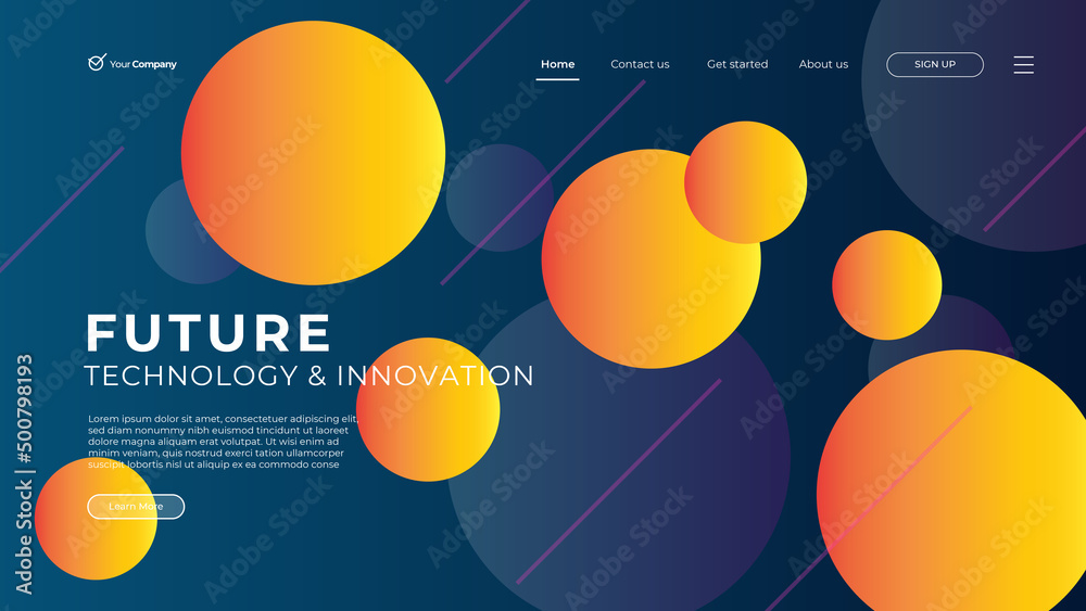 Wall mural flat design web page templates of graphic design, website design and development, social media, busi
