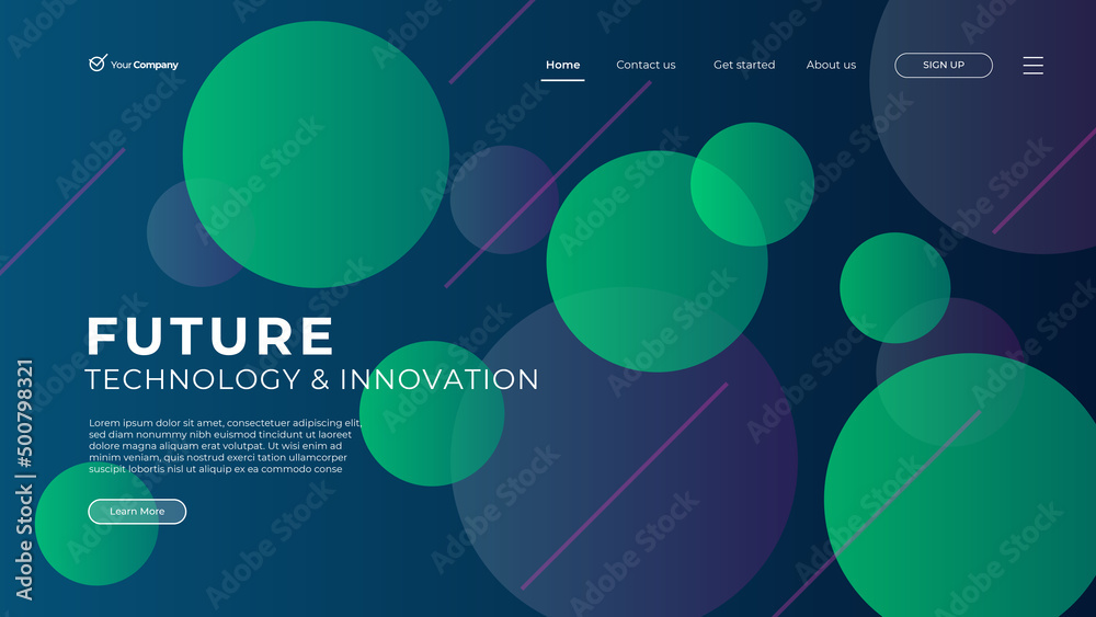 Wall mural flat design web page templates of graphic design, website design and development, social media, busi