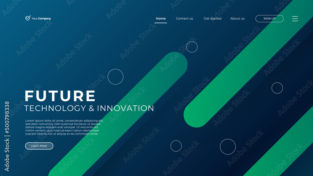 Wall mural flat design web page templates of graphic design, website design and development, social media, busi