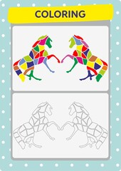 This worksheet is about the coloring activity.