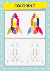 This worksheet is about the coloring activity.