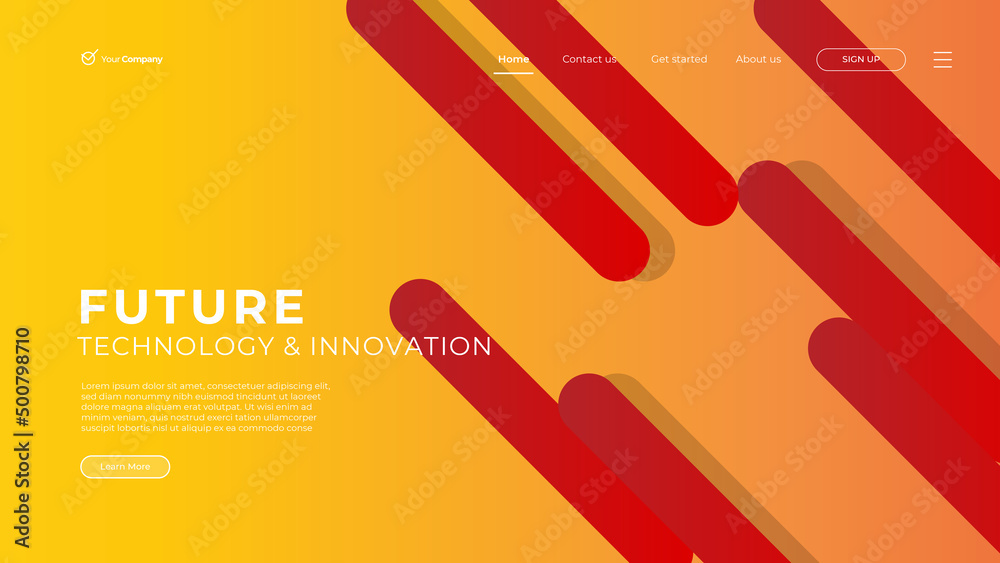 Wall mural web design. website landing page for monitor, laptop, tablet, phone. creating ui ux website design. 