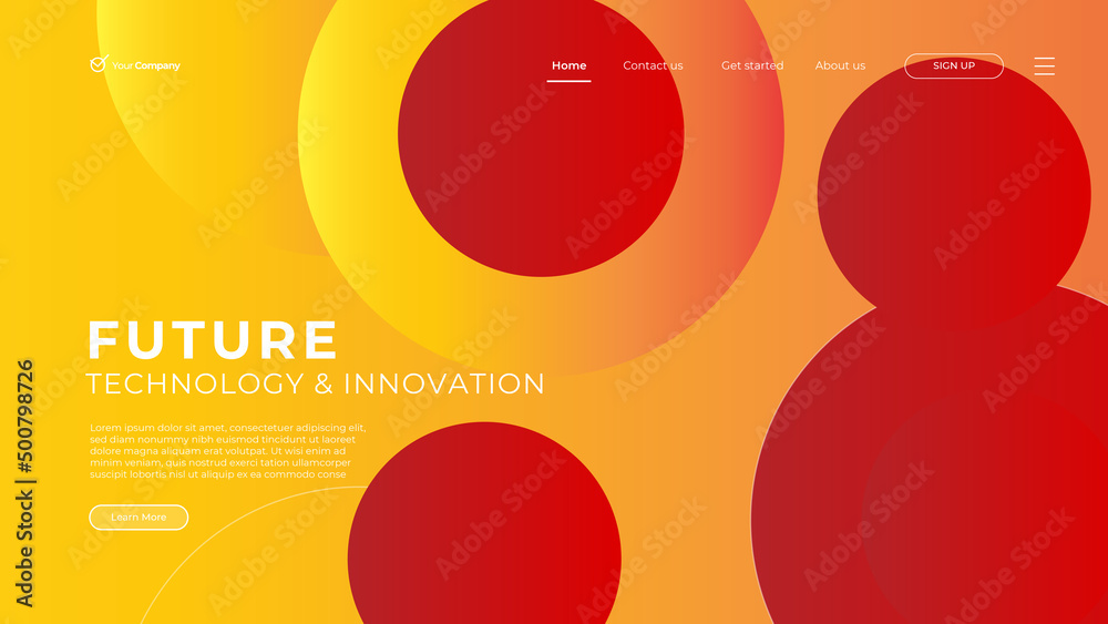 Wall mural web design. website landing page for monitor, laptop, tablet, phone. creating ui ux website design. 