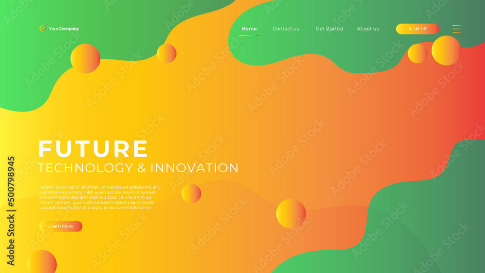 Wall mural web design. website landing page for monitor, laptop, tablet, phone. creating ui ux website design. 