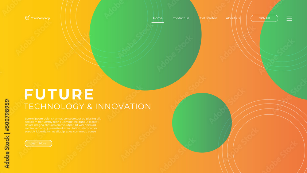 Wall mural web design. website landing page for monitor, laptop, tablet, phone. creating ui ux website design. 