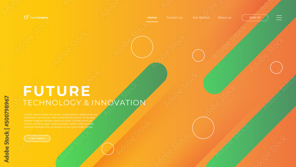 Wall mural web design. website landing page for monitor, laptop, tablet, phone. creating ui ux website design. 