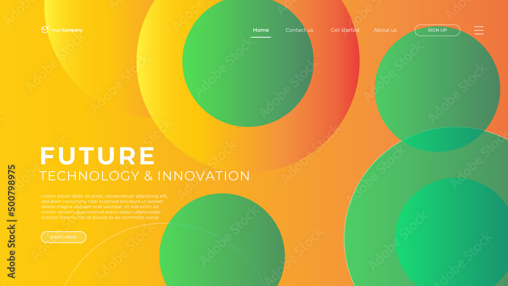 Wall mural web design. website landing page for monitor, laptop, tablet, phone. creating ui ux website design. 