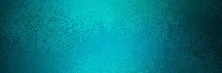 Fototapeta na wymiar Elegant blue green background with old grunge texture and black border shadows with light blue center, vintage blue paper design
