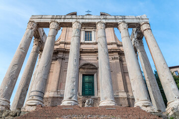 views of roman forum from palatine mountain, Rome