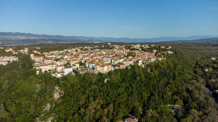 Obraz premium City Omisalj on island Krk in Adriatic sea, northern Croatia