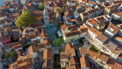 City Omisalj on island Krk in Adriatic sea, northern Croatia