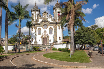Fototapeta na wymiar church in the city of São João Del Rei, State of Minas Gerais, Brazil