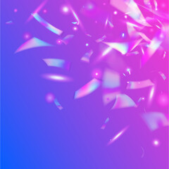 Bokeh Effect. Neon Background. Purple Metal Tinsel. Carnival Glare. Laser Prismatic Sunlight. Fantasy Foil. Webpunk Art. Retro Prism. Blue Bokeh Effect