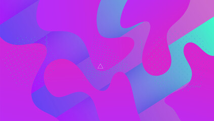 Liquid Layout. Modern Poster. Blue Vibrant Flyer. Mobile Paper. Art Geometric Cover. Dynamic Texture. 3d Landing Page. Technology Wallpaper. Magenta Liquid Layout