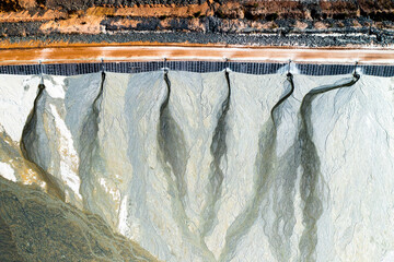 open cut mining tailings dam