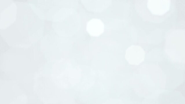 Abstract white blurred bokeh modern minimal winter snow or christmas holiday background