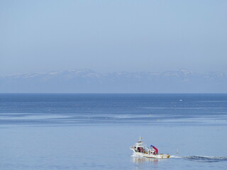 boat on the sea