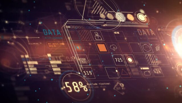 Animation of an abstract data array in 3D