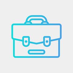 Bag icon in gradient style, use for website mobile app presentation