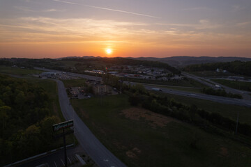 Sunset in the East Tennessee Mountains